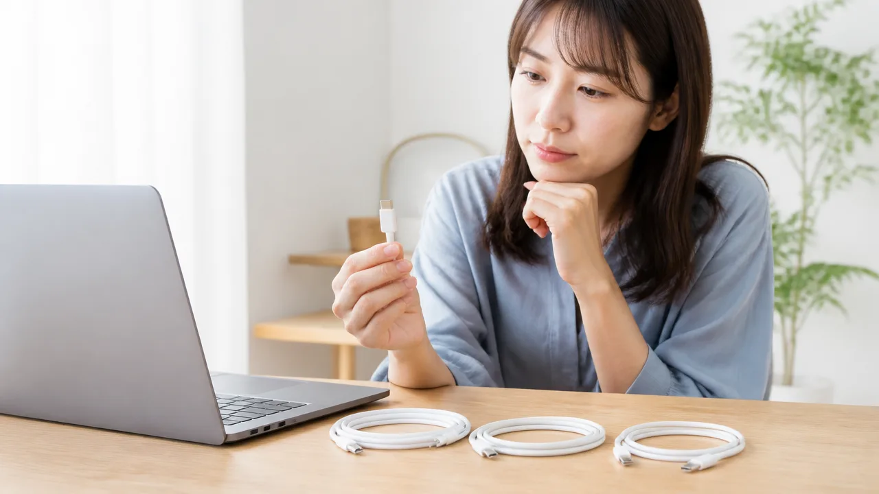 USB-Cケーブルが充電専用かの見分け方｜端子や表示の確認ポイント