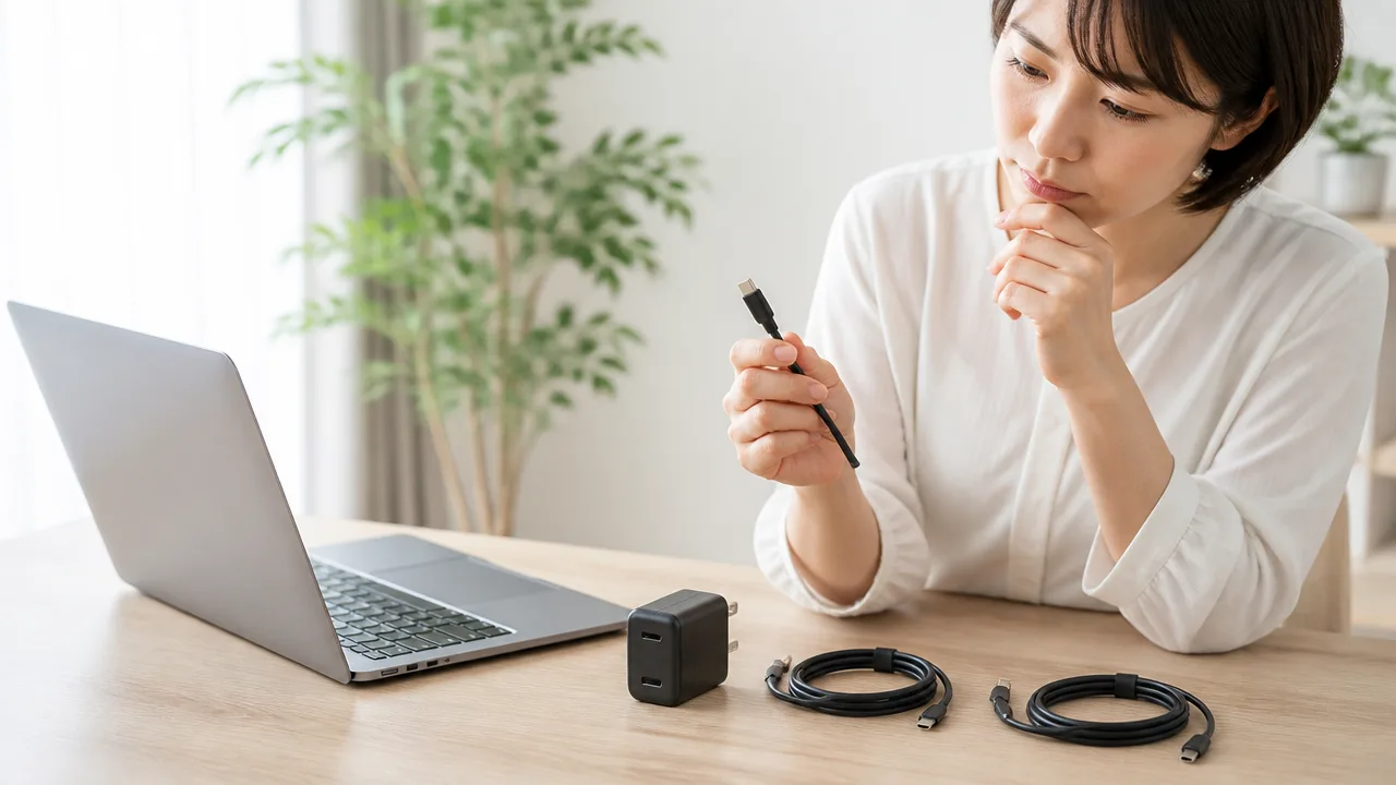 PD充電器でノートPCが充電できない原因は?確認点と対処法