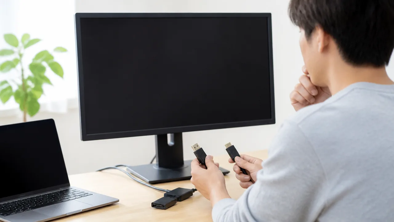 DisplayPortからHDMIに変換して映らない原因と対処法