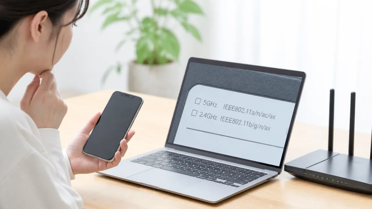 Wi-Fiの5GHzがつながらないのに2.4GHzはつながる原因と対処法