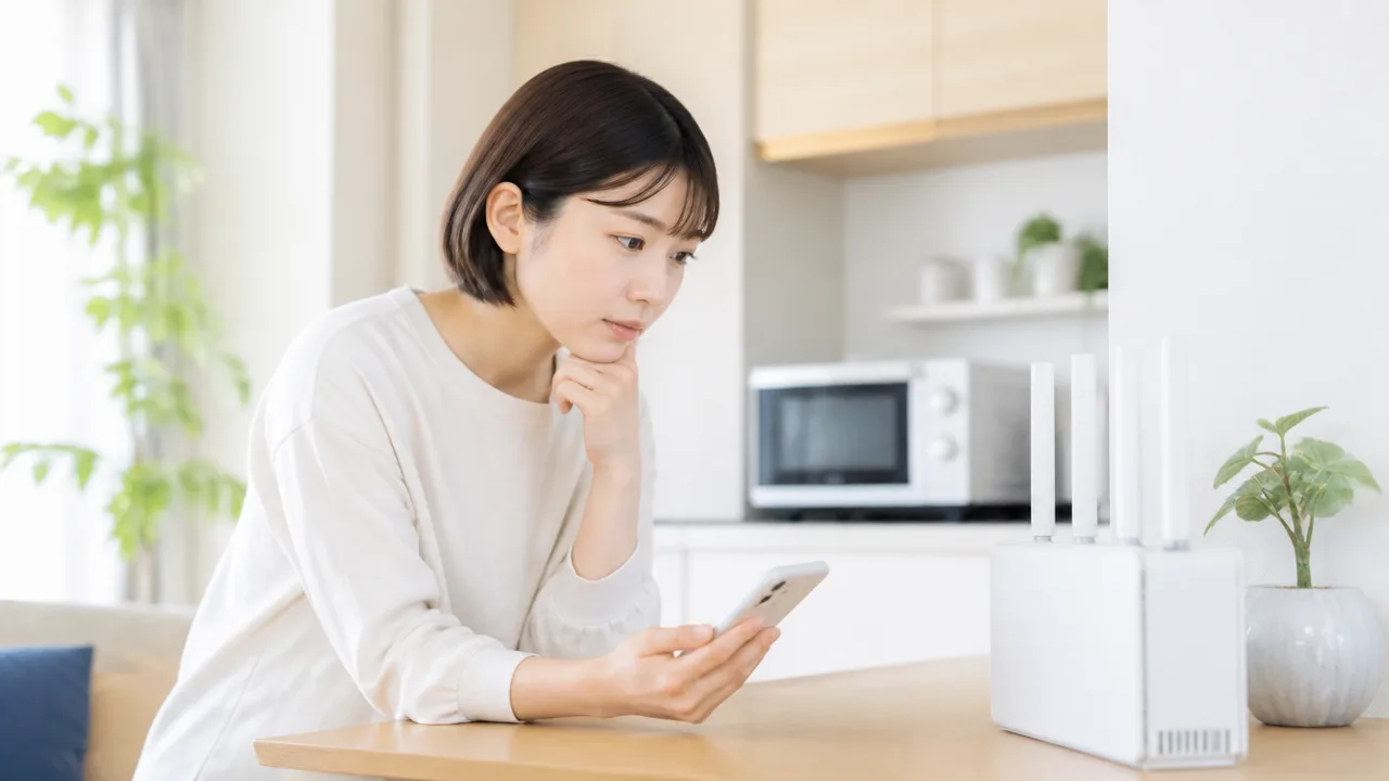 Wi-Fiが電子レンジで切れる原因と5GHzで安定させる方法