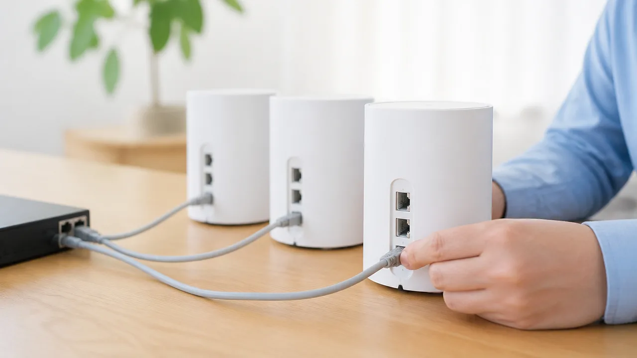 メッシュWi-Fiに有線バックホールは必要?違いと選び方を解説