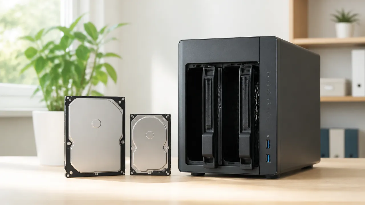 NASで容量が違うHDDをRAID1にできる?選び方と注意点
